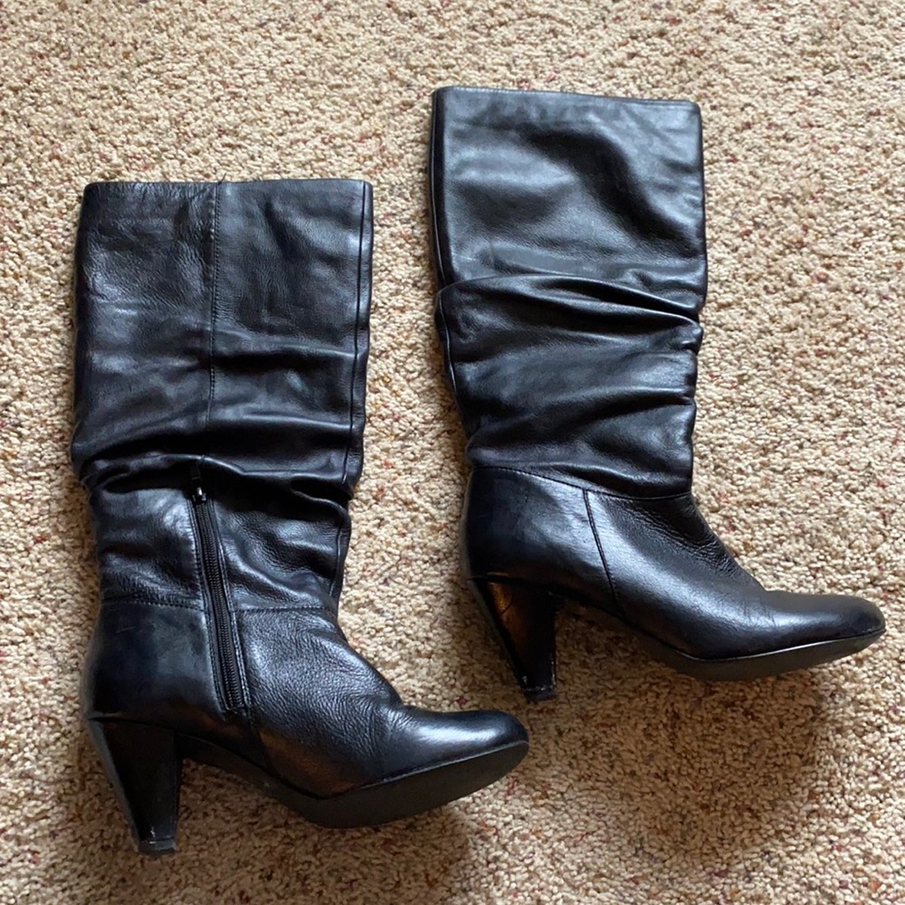 Tall black boots